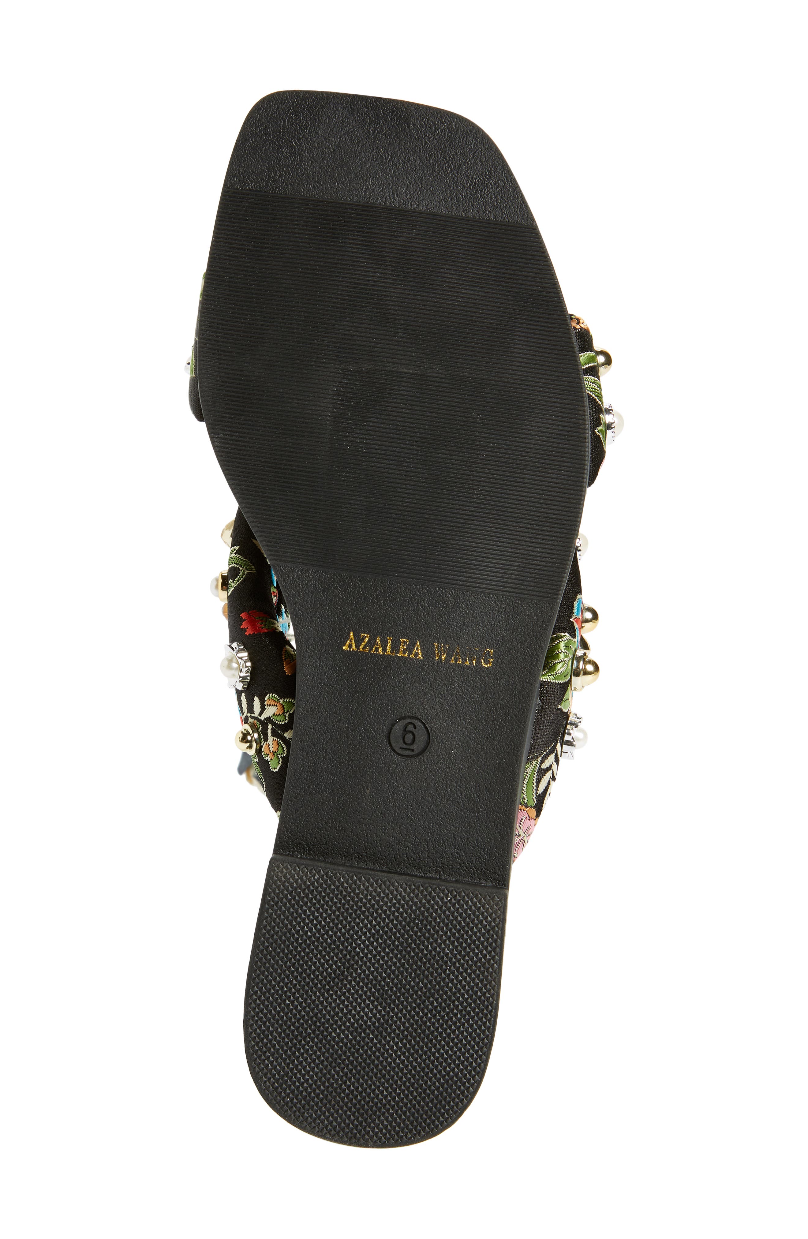 AZALEA WANG Ramsey Embellished Sandal, Alternate, color, 