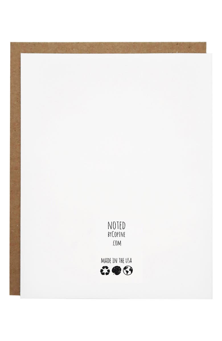 Noted By Copine Deepest Sympathy Greeting Card, Alternate, color, Pink