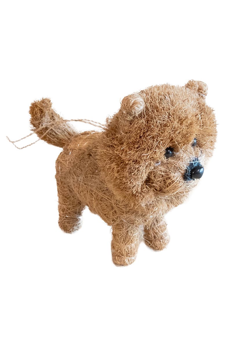 LIKHA Chow Chow Handwoven Ornament, Main, color, Brown