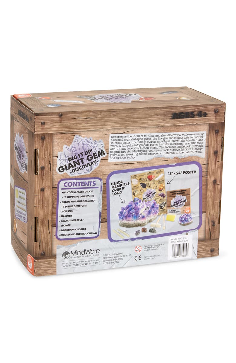 MindWare Dig It Up!: Giant Gem Discovery Kit, Alternate, color,