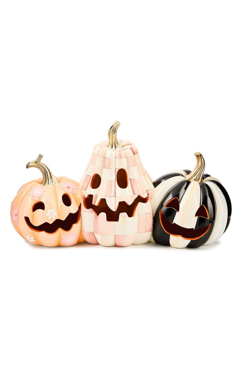 MACKENZIE CHILDS Hocus Pocus Illuminated Jack O'Lanterns, Main, color,
