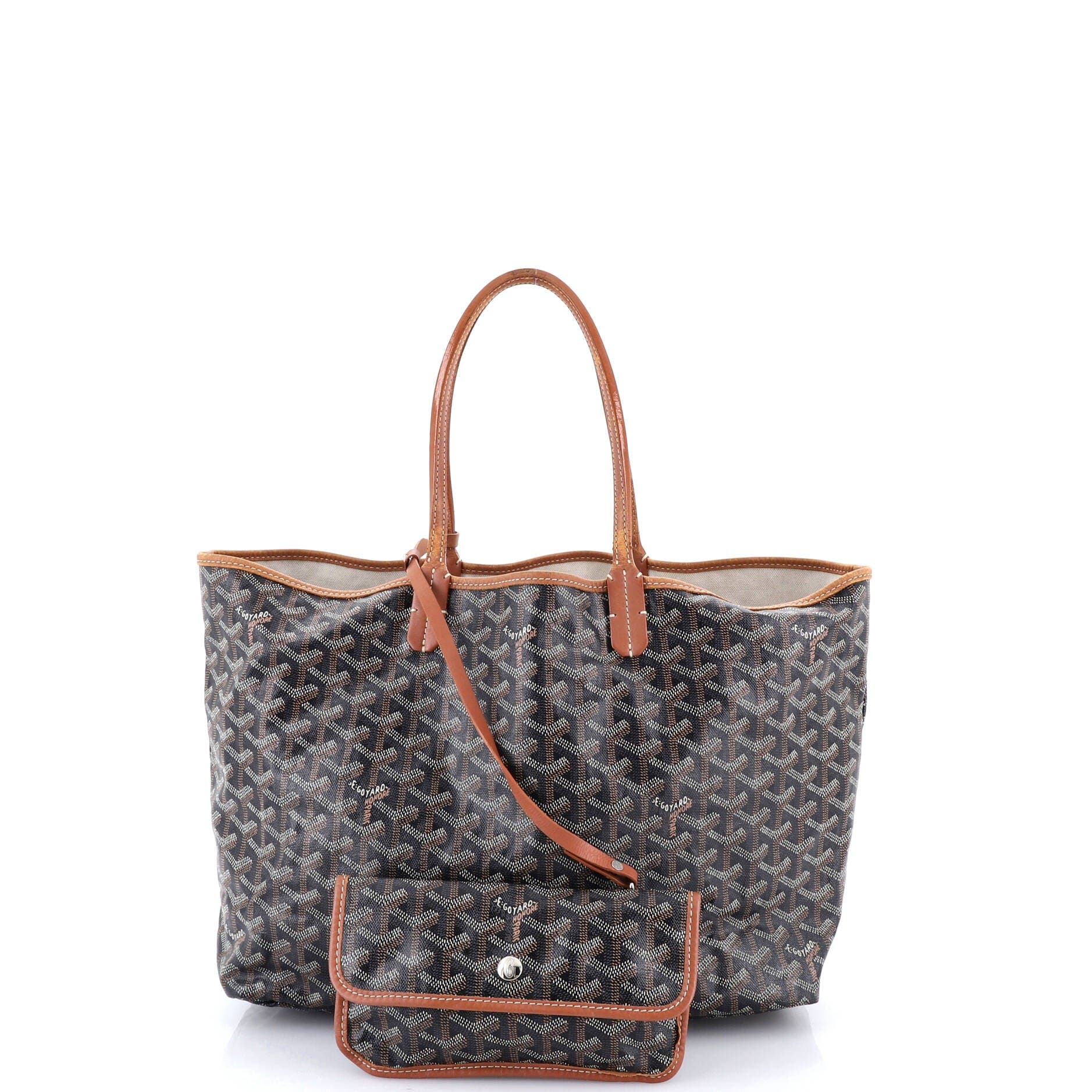 Pre-Owned Goyard Saint Louis Tote Coated Canvas PM, Alternate, color, 