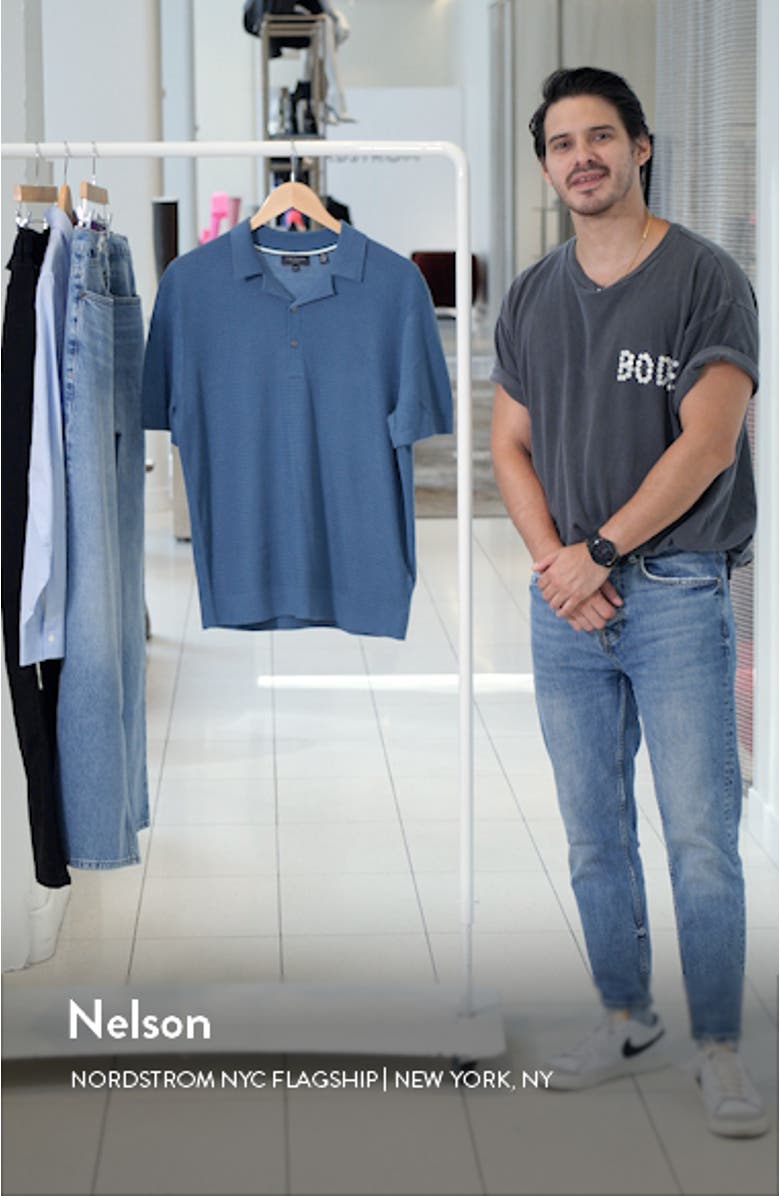 Adio Textured Knit Polo, sales video thumbnail