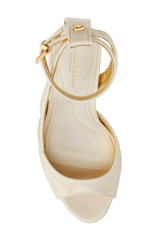 Donna Karan Somerset Ankle Strap Sandal In Ivory