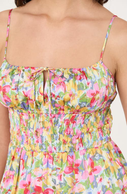 Astr The Label Smocked Maxi Dress