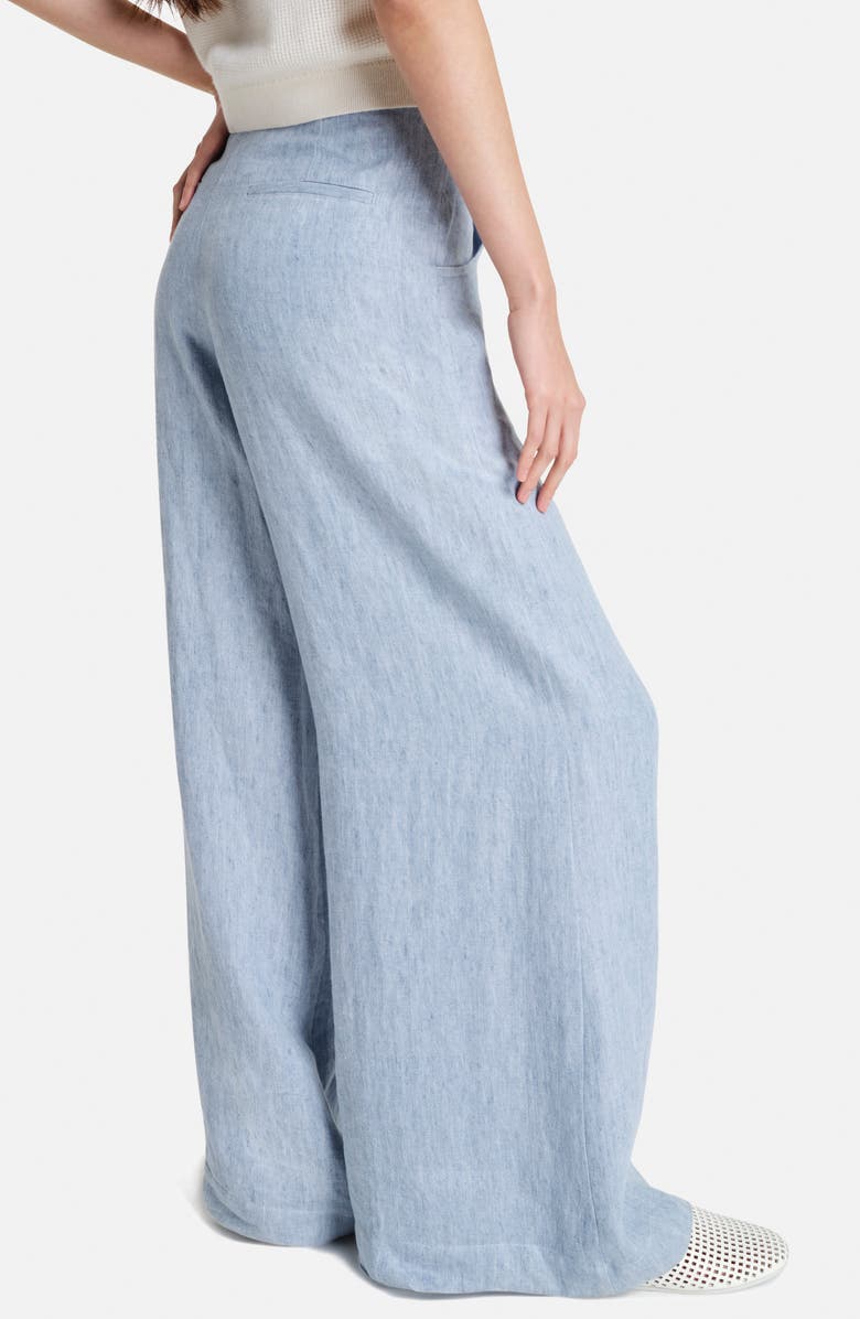 TWP Demie Hemp Wide Leg Pants, Alternate, color, Light Indigo