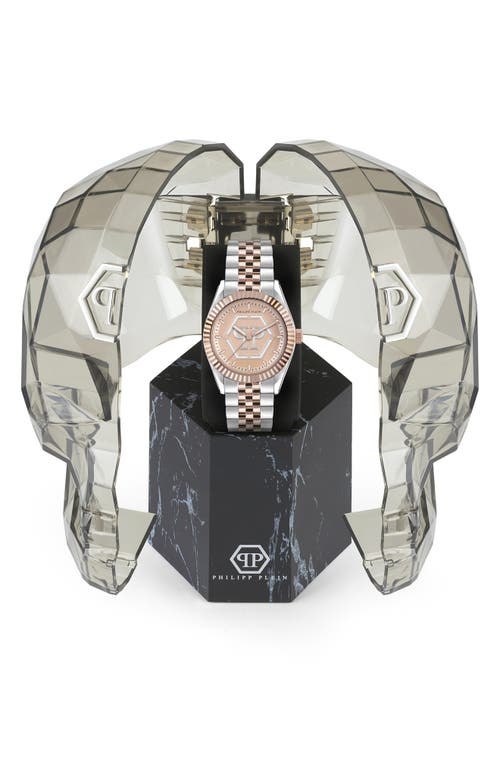 Philipp Plein Date Superlative Two-tone Bracelet Watch, 38mm In Two Tone