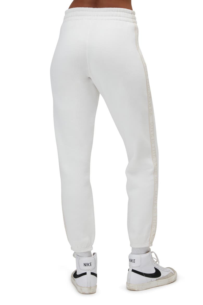 Love High Waist Cotton Joggers, Alternate, color, STONE