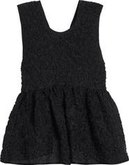 Cecilie Bahnsen Cora Grasmere Matelassé Babydoll Top