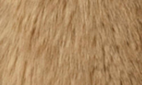 Apparis Devin Faux Mink Fur Shrug In Brown