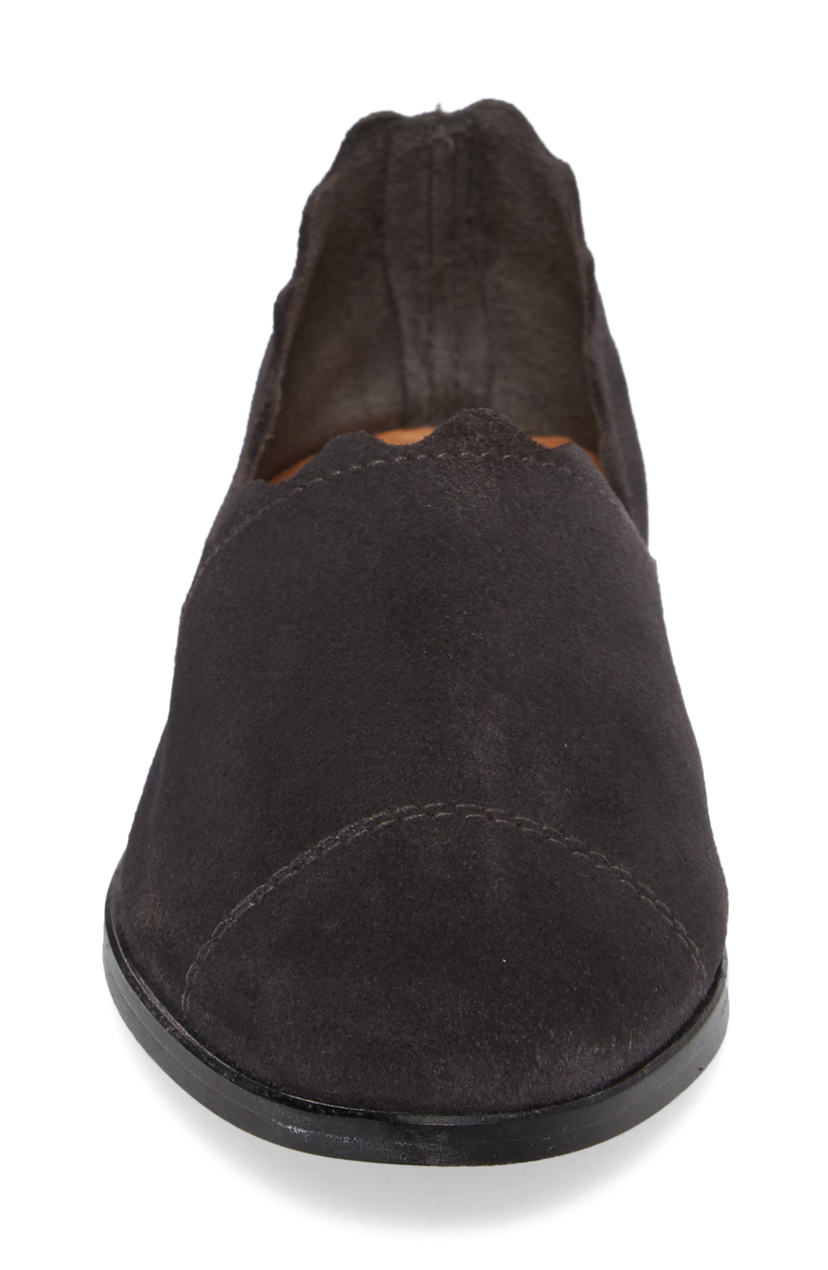 Georgette d'Orsay Flat, Alternate, color, INK SUEDE