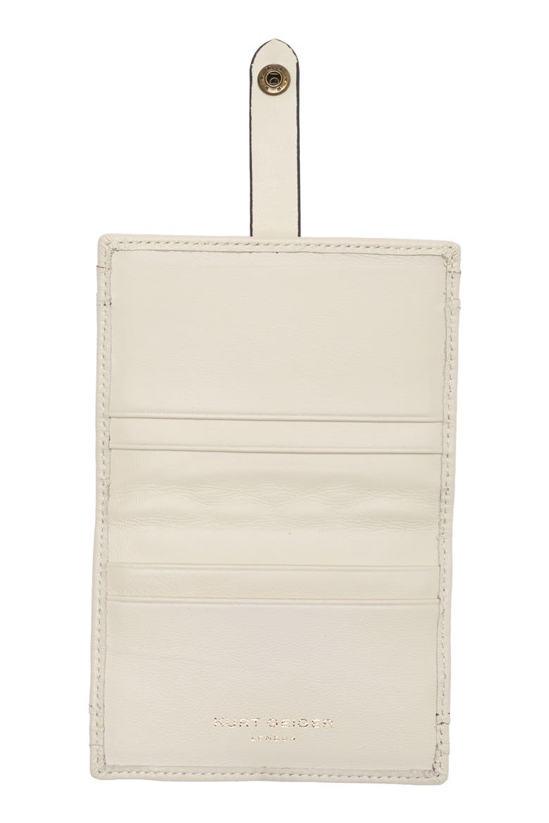 Quilted Leather Bifold Card Wallet, Alternate, color, BONE
