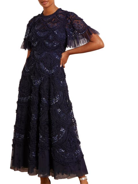 Carmen Ruffle Maxi Dress