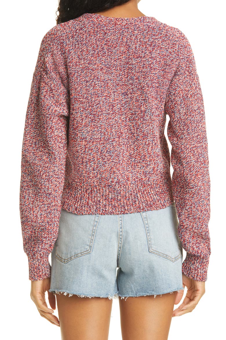 Kara Cardigan, Alternate, color, RED BLUE MULTI