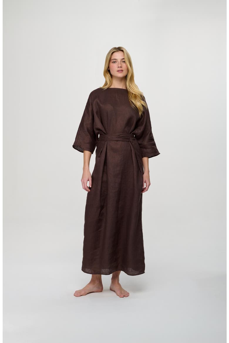 Macie Dress, Alternate, color, Chocolate Brown