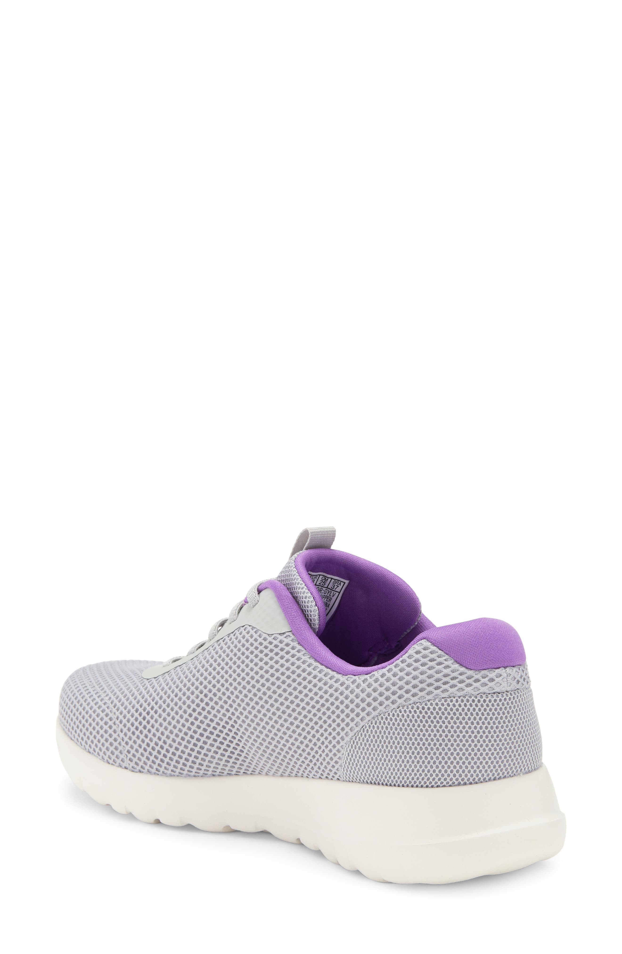 SKECHERS Go Walk Joy Light Motion Sneaker, Alternate, color, Gray/ Lavender
