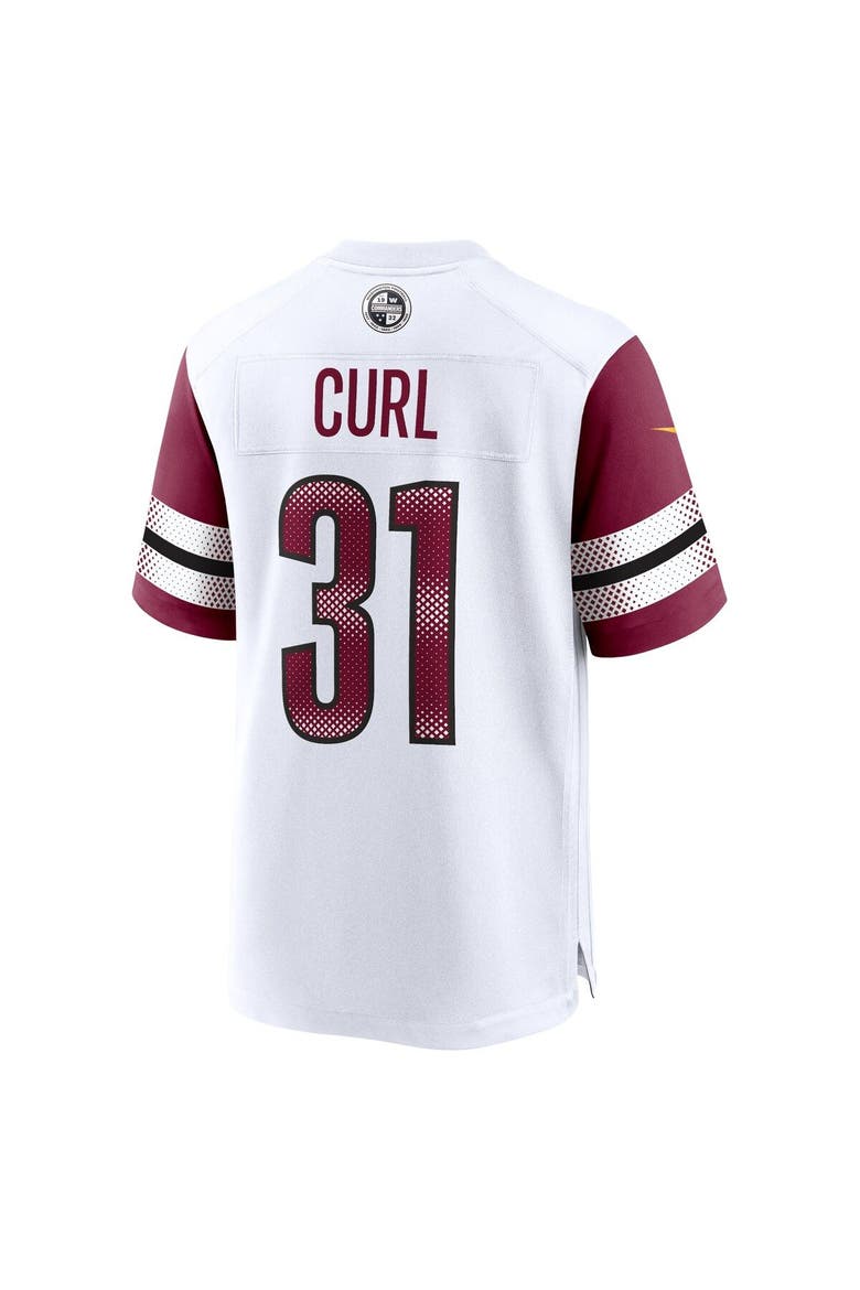 Men's Nike Kamren Curl White Washington Commanders Game Jersey, Alternate, color, White