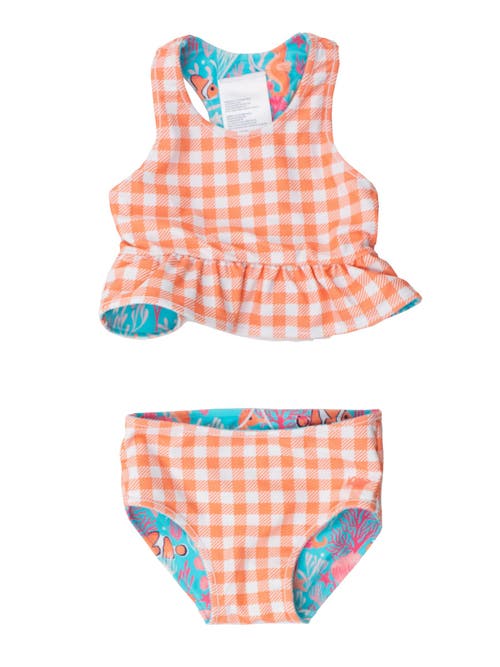 Shop Rufflebutts Baby/toddler Girls Upf50+ Sun Protected Reversible Peplum Tankini