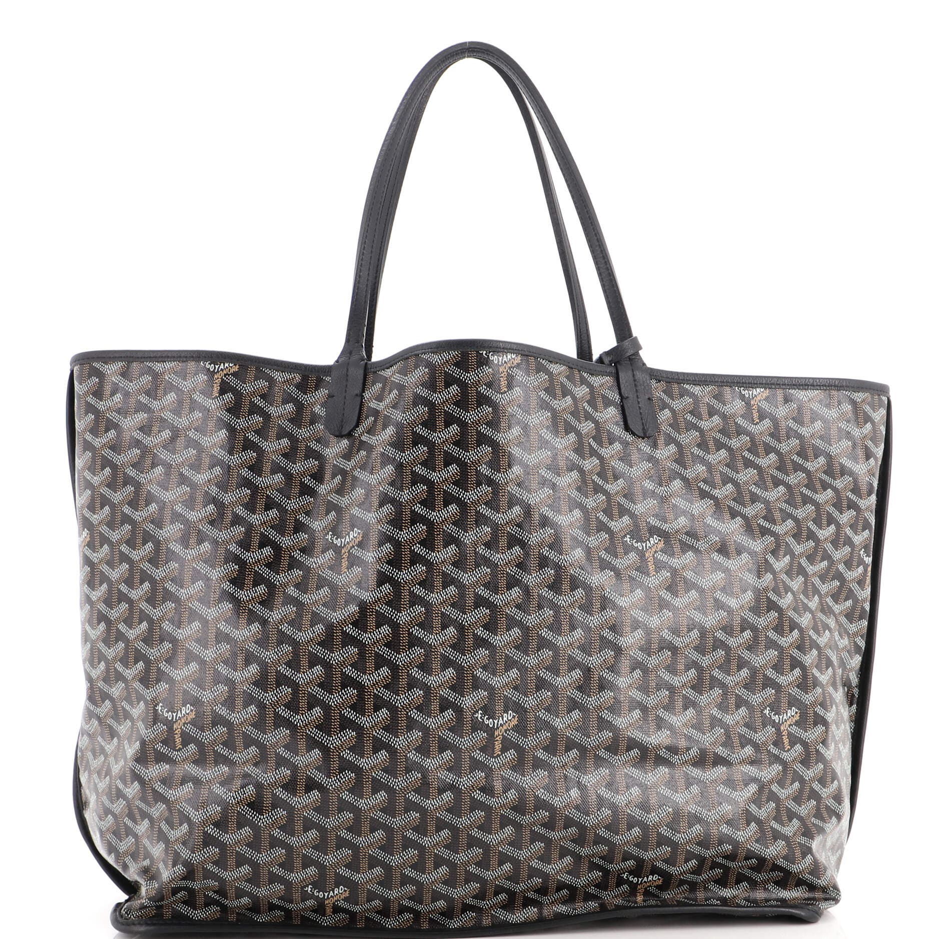 Anjou Reversible Tote Coated Canvas GM, Main, color, Black