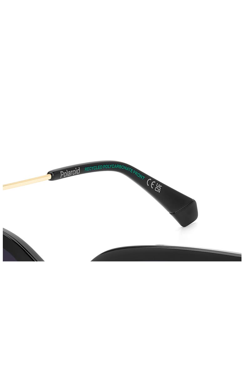 51mm Polarized Square Sunglasses, Alternate, color, BLACK/ GREY SF POLAR