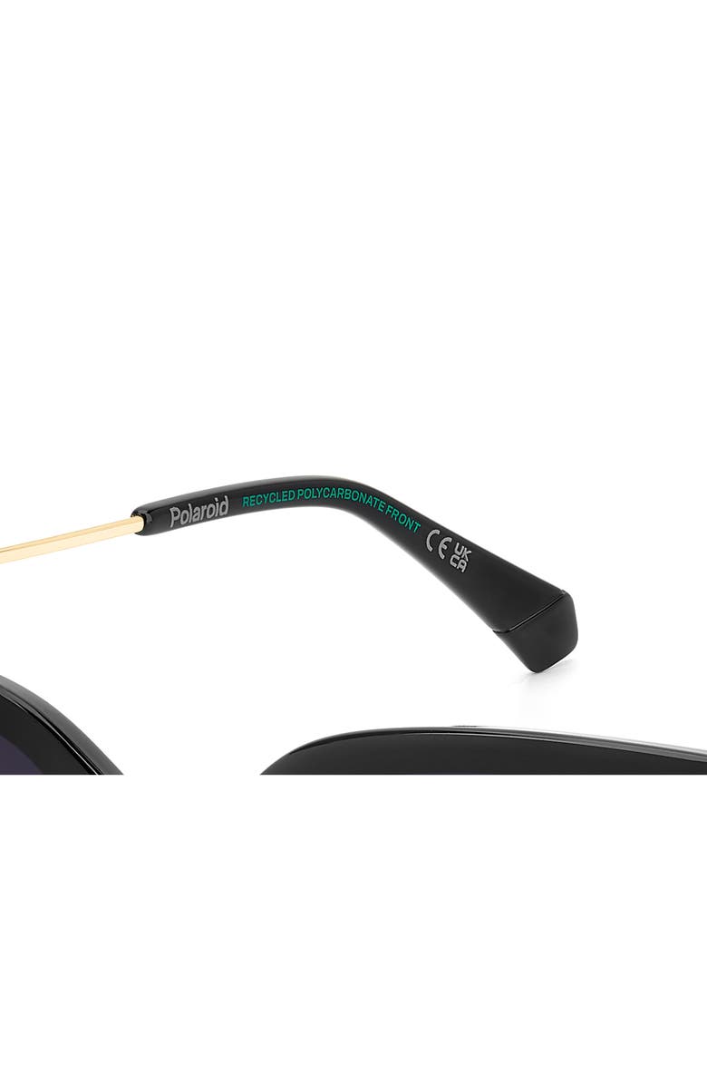 Polaroid 51mm Polarized Square Sunglasses, Alternate, color, Black/ Grey Sf Polar