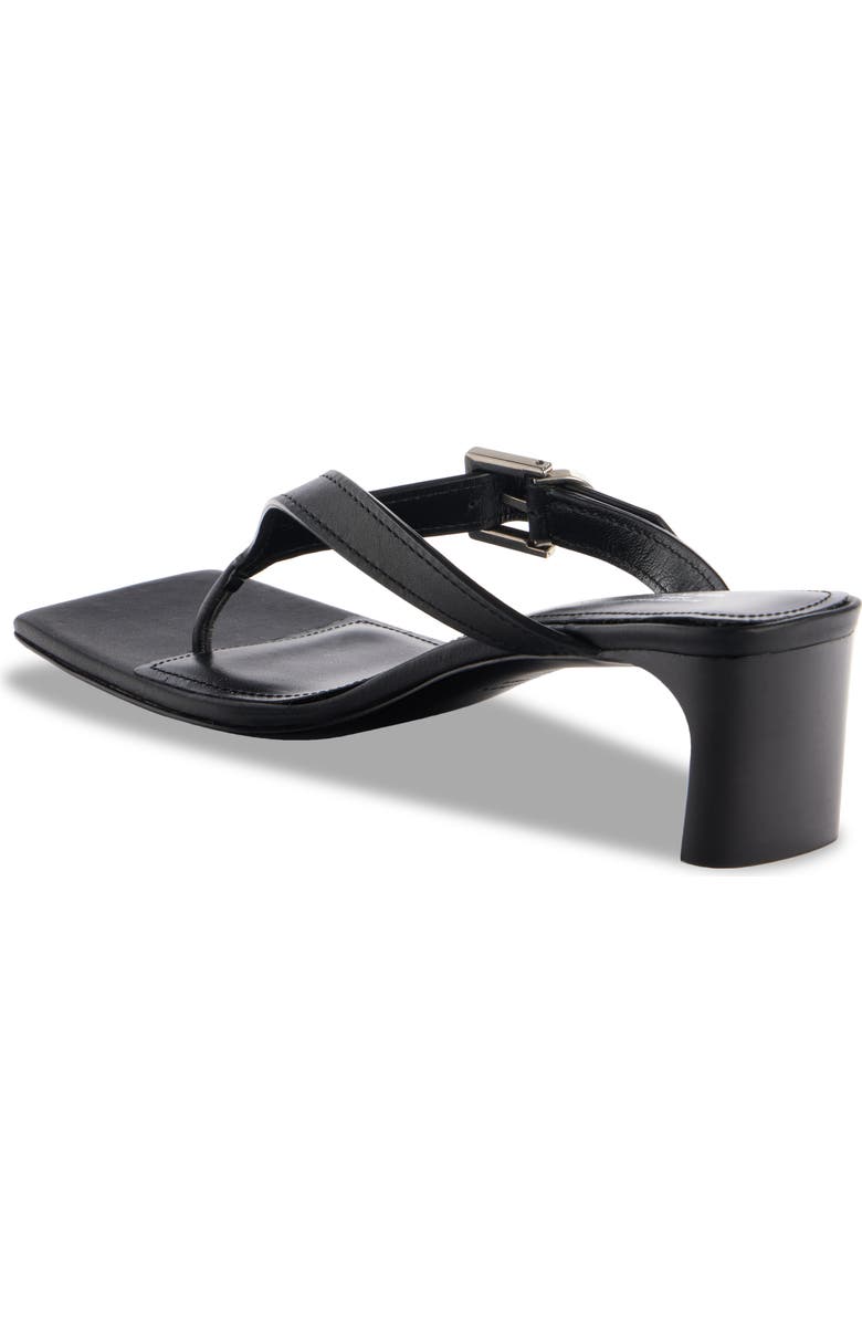 Balenciaga Bel Air Square Toe Sandal, Alternate, color, Black/ Aged Silver