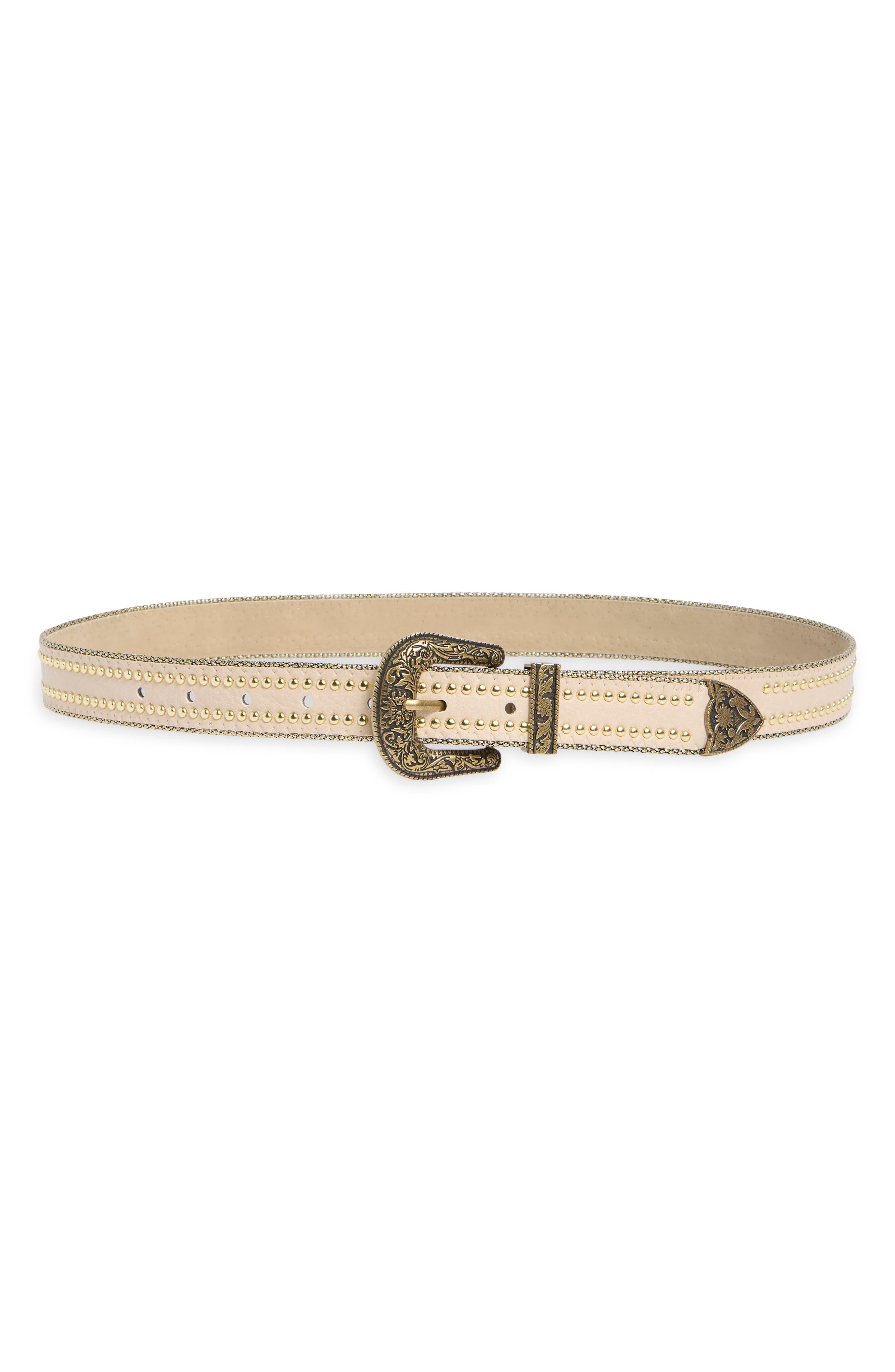 Vince Camuto Studded Western Buckle Belt