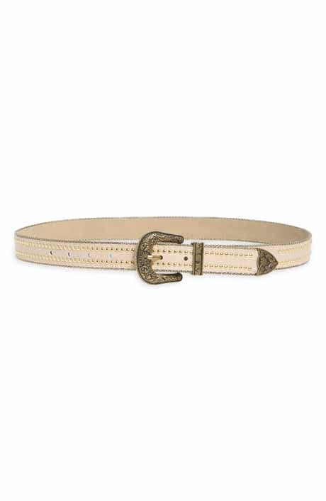 Vince Camuto Studded Western Buckle Belt