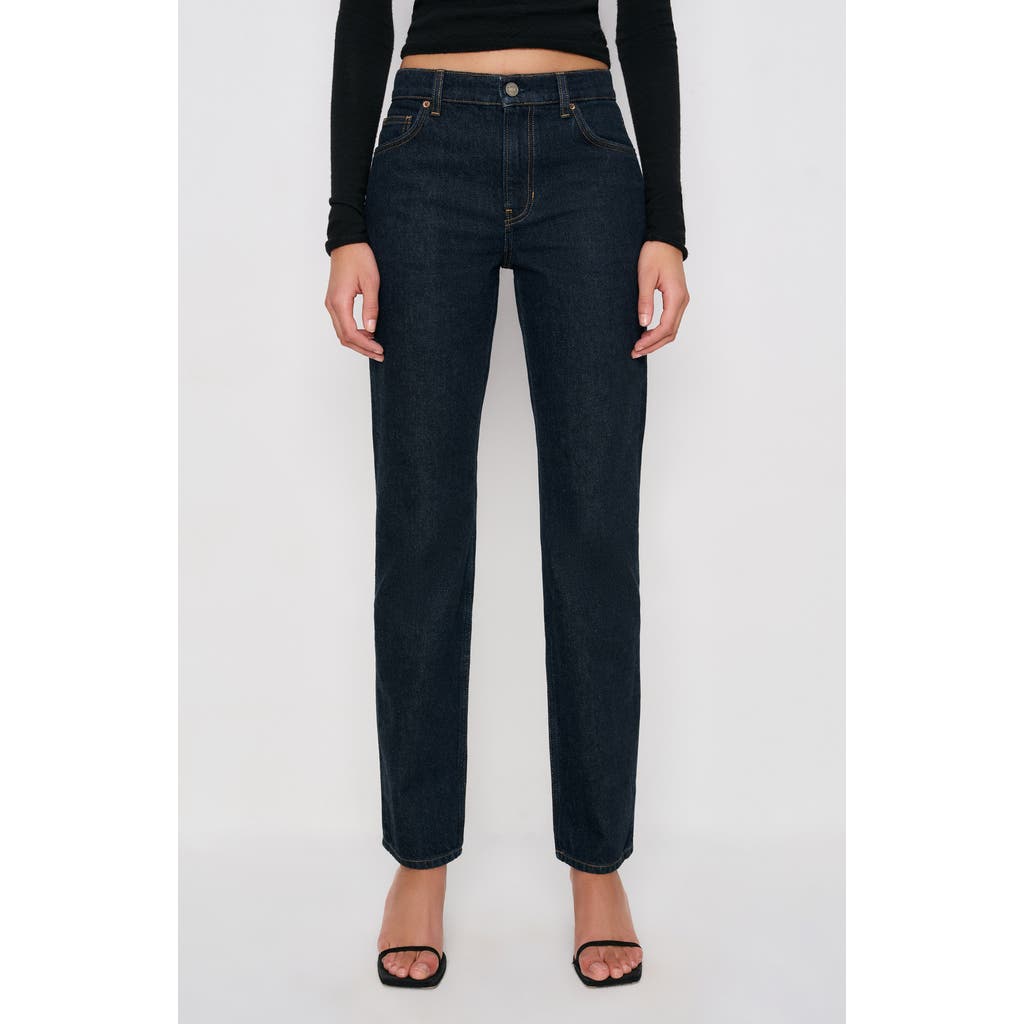 Reformation Greer Straight Leg Jeans In Blue