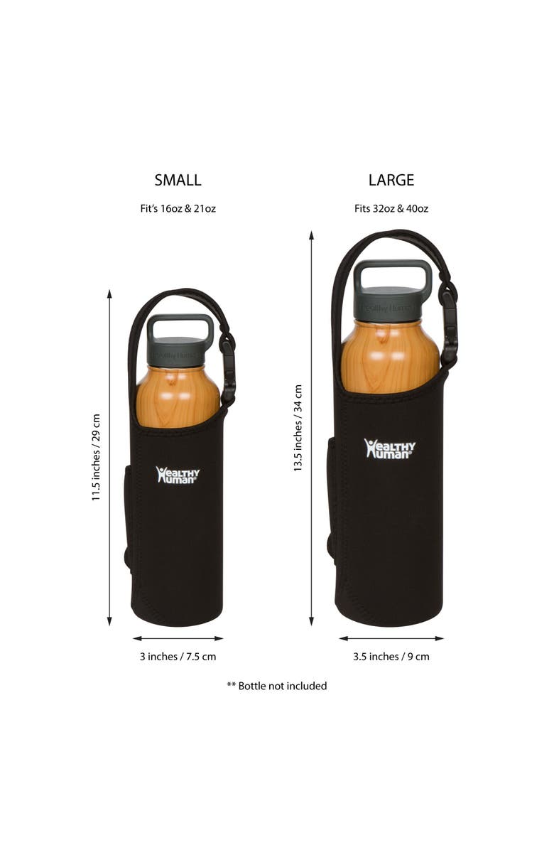 Healthy Human Water Bottle Take Me With U Sling Small, Alternate, color, Black
