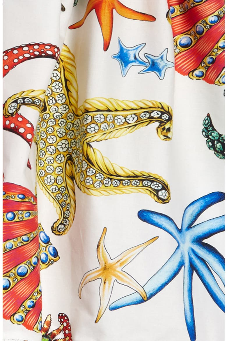 Kids' Trésor de la Mer Print Poplin Sundress, Alternate, color, WHITE MULTI