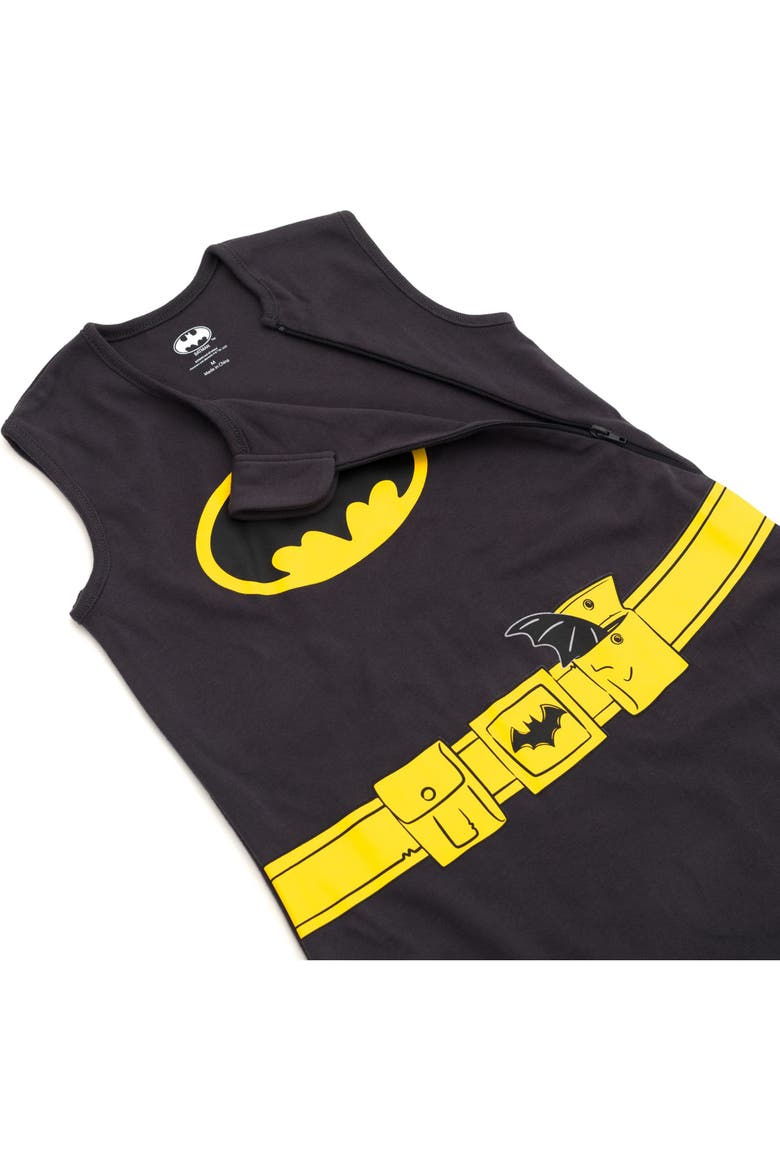 Justice League Batman Sleeveless Sleep Sack Set, Alternate, color, Batman Black Yellow