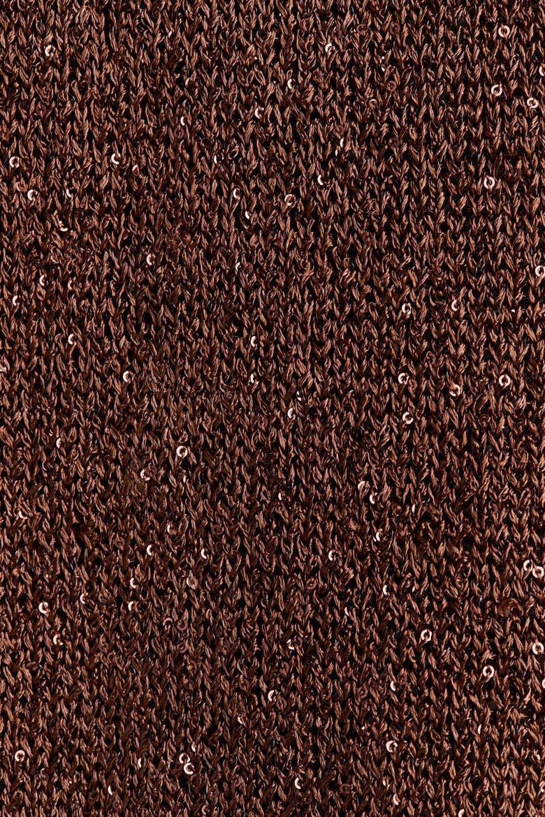 Knitted Sleeveless Dress, Alternate, color, Brown
