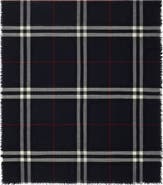Burberry Giant Check Lightweight Wool Scarf