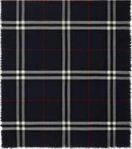 Burberry Giant Check Lightweight Wool Scarf