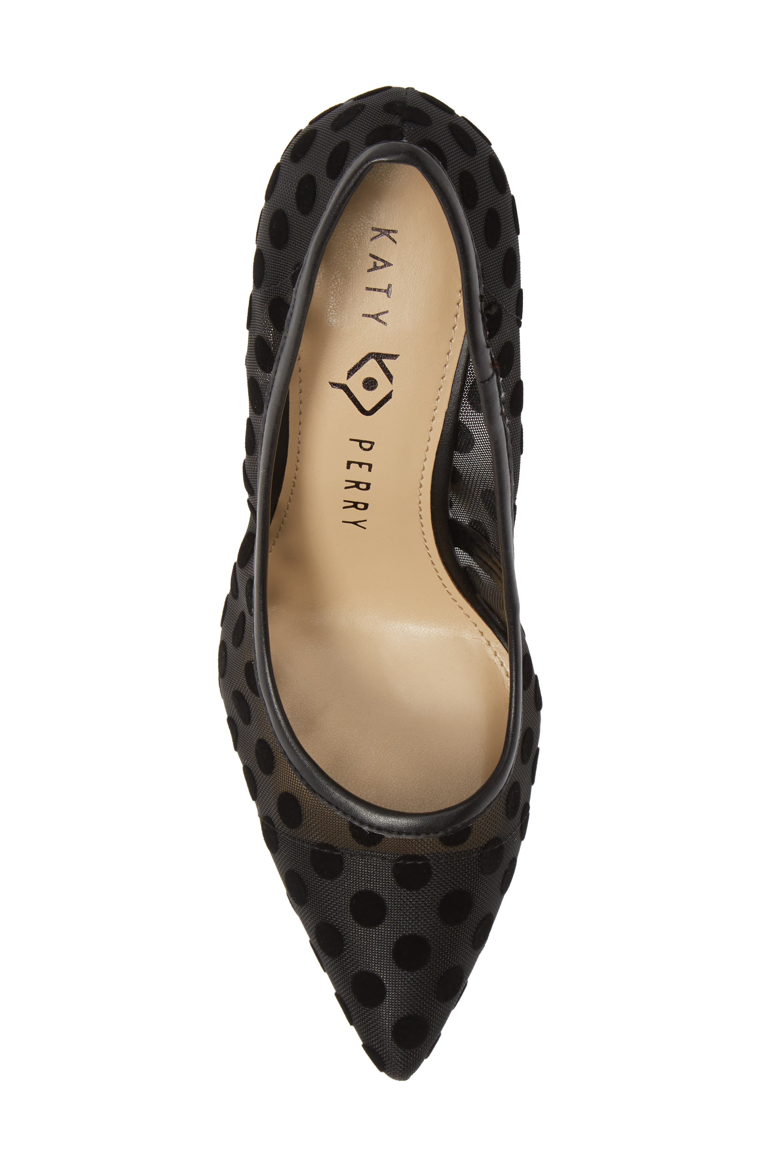 Pointy Toe Pump, Alternate, color, POLKA DOT BLACK