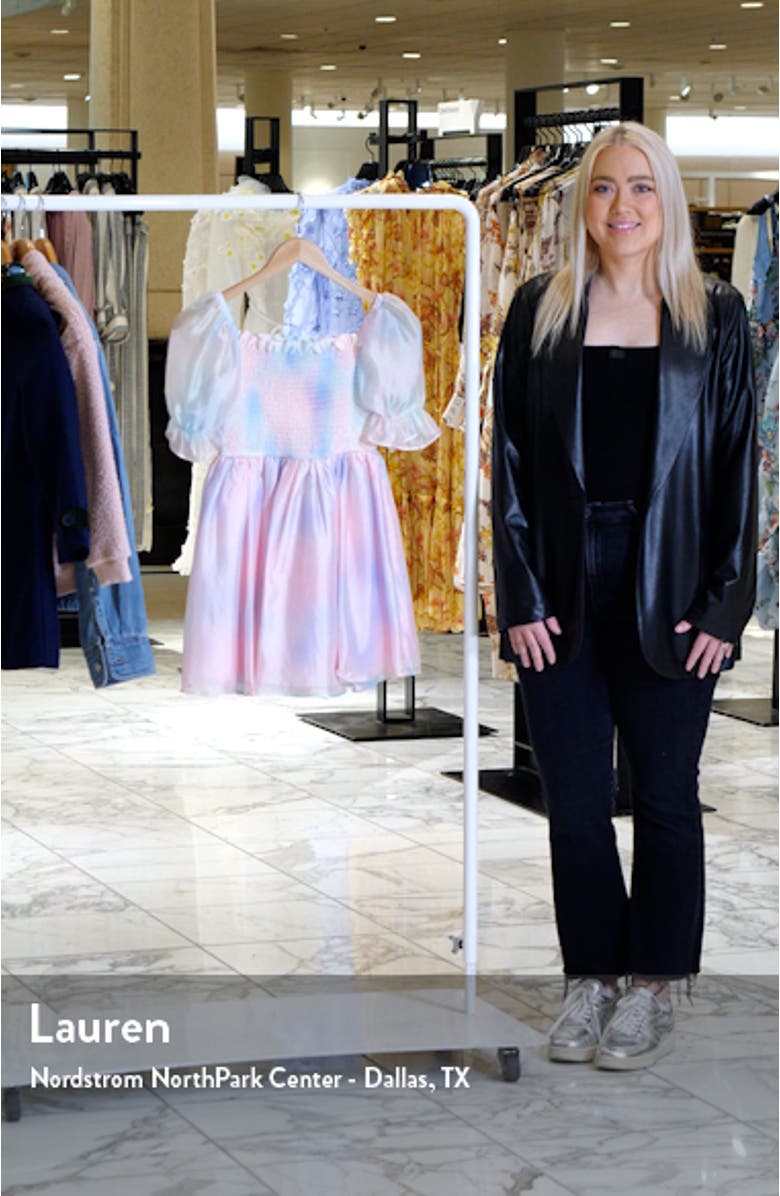 Kids' Watercolor Print Dress, sales video thumbnail