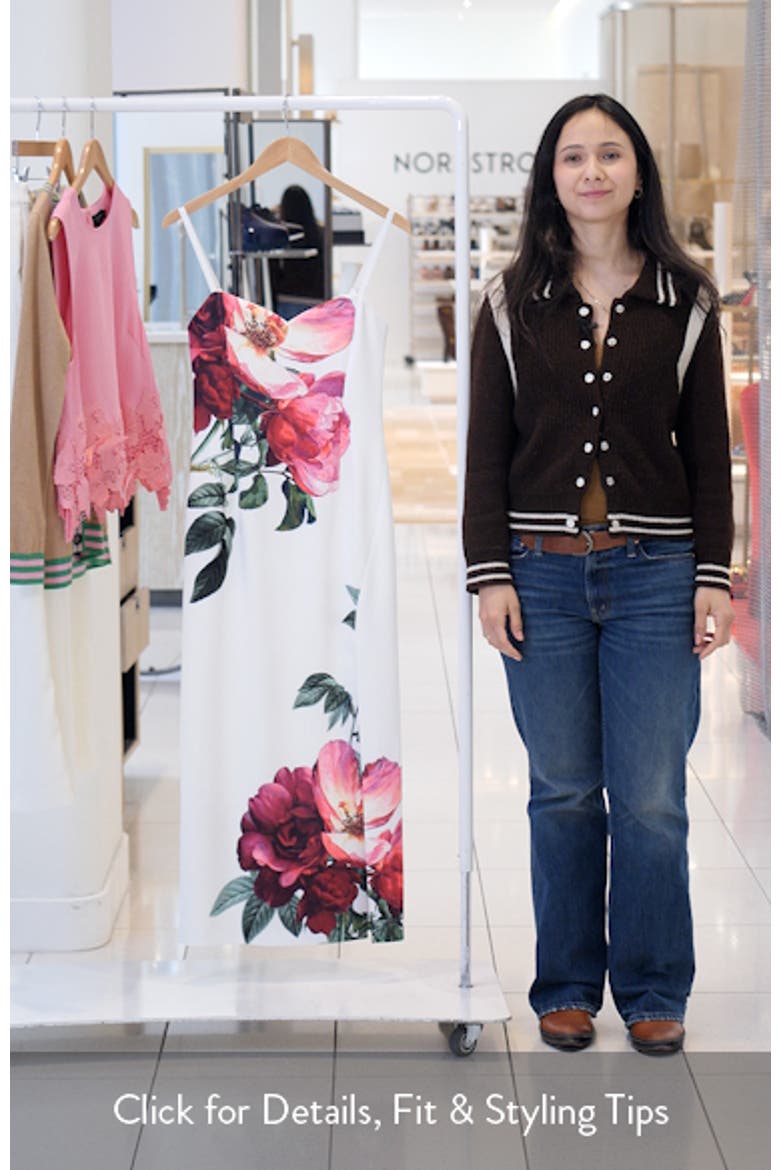 Nina Placed Floral Dress video