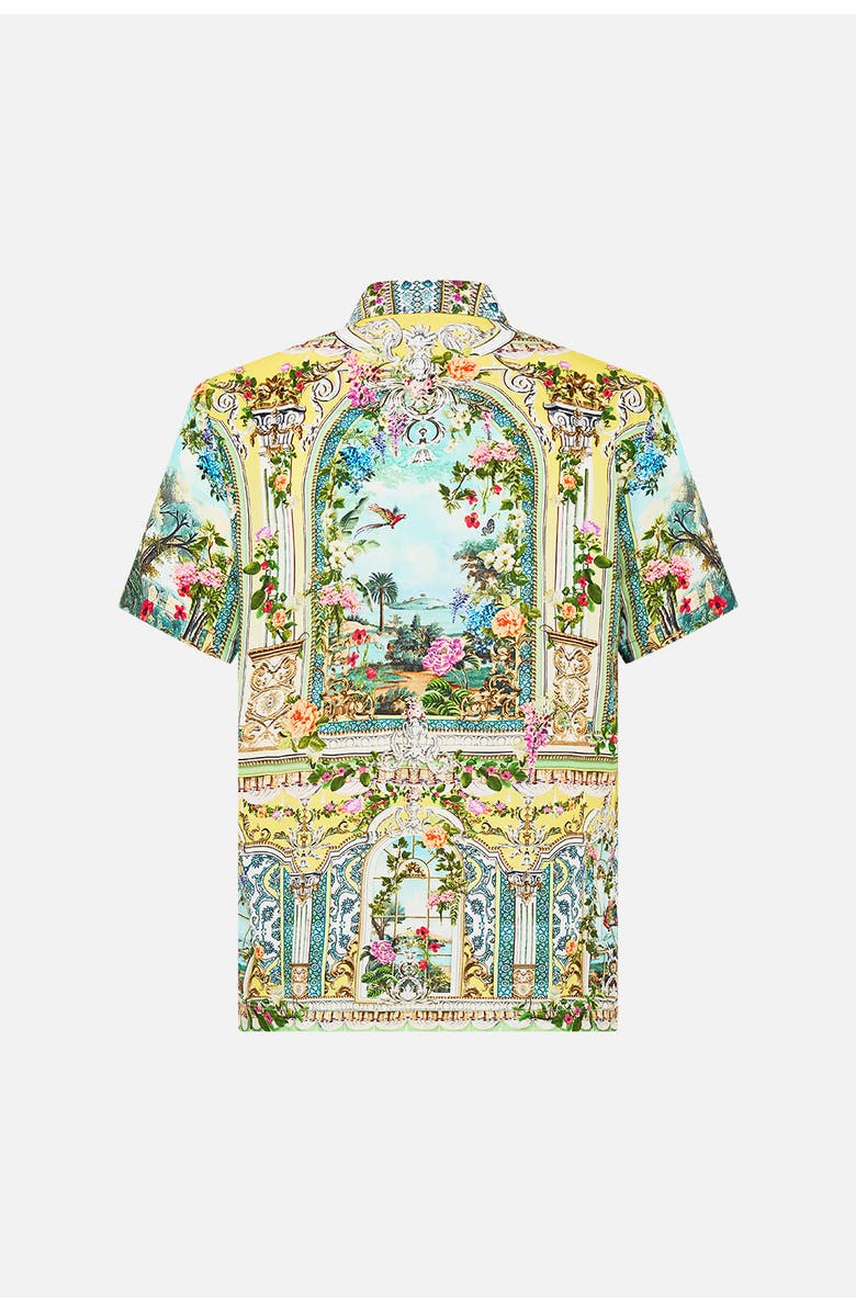 Camilla Short Sleeve Camp Collared Shirt Tales Of Topkapi Palace, Alternate, color, Tales Of Topkapi Palace