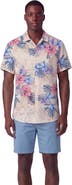 Lords of Harlech Exotic Floral Mens Linen Printed Shirt