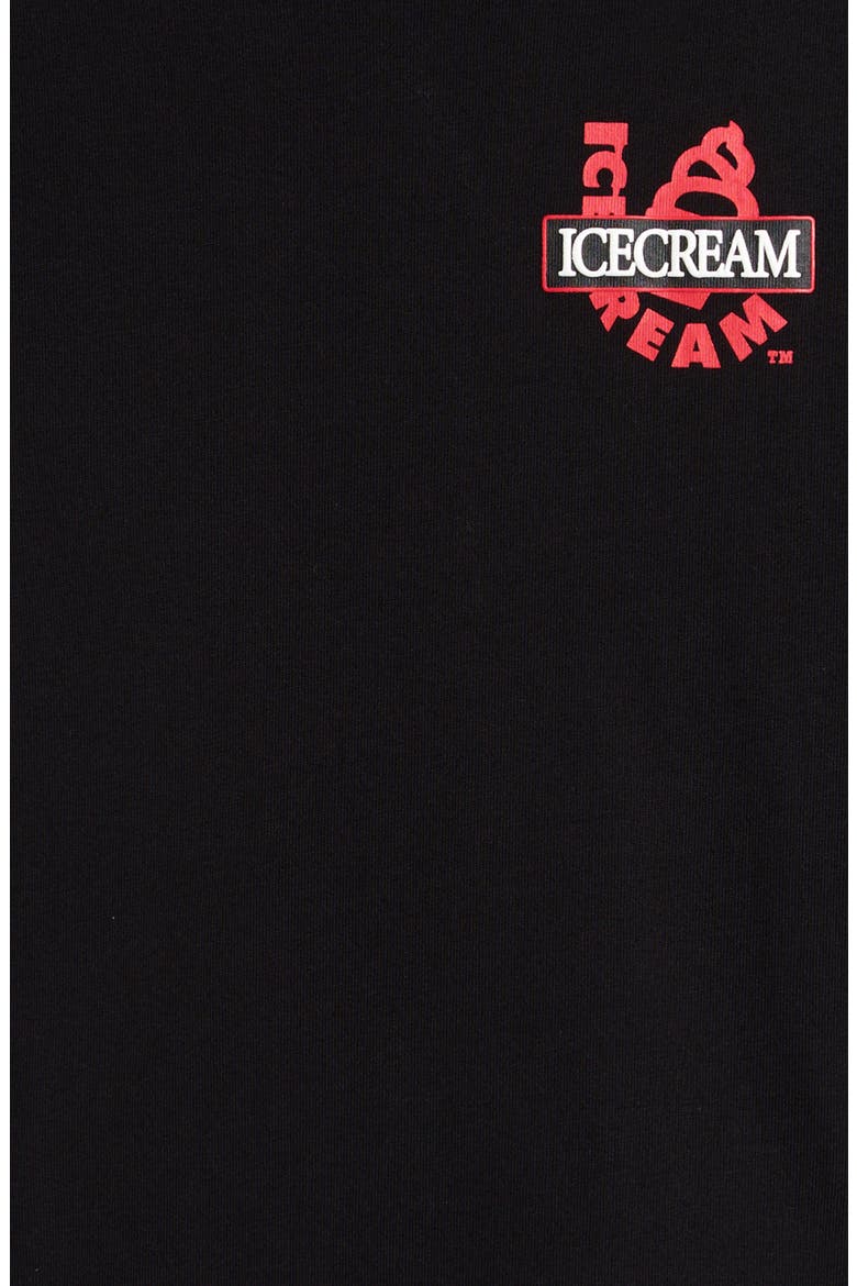 Kids' Icons Cotton Crewneck T-Shirt, Alternate, color, BLACK