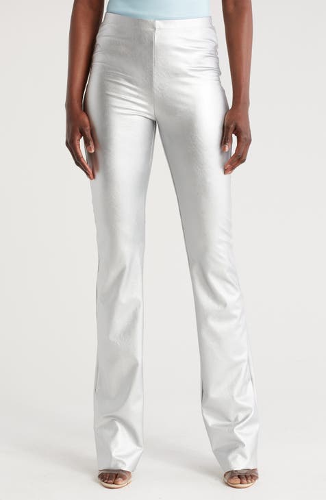 Bootcut Faux Leather Pants