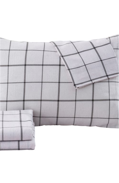 Woven & Weft Turkish Cotton Flannel Plaid Sheet Set