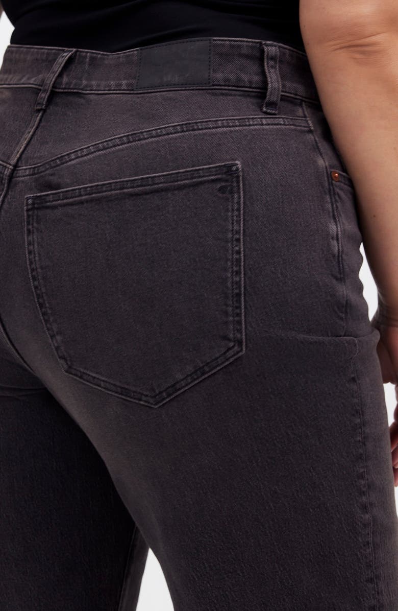 Madewell '90s Straight Leg Raw Hem Crop Jeans, Alternate, color,