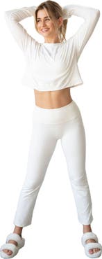 Rebody Active Go With The Flow Crop Long Sleeve Top