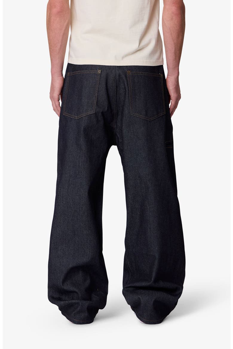 Darted Baggy Baggy Leg Jeans, Alternate, color, RINSED INDIGO