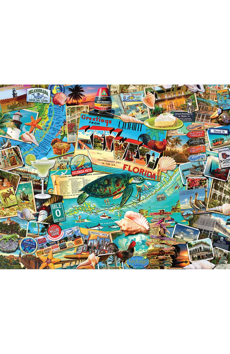 Hart Puzzles Key West by Kate Ward Thacker 1000 Piece Puzzle, Alternate, color, 