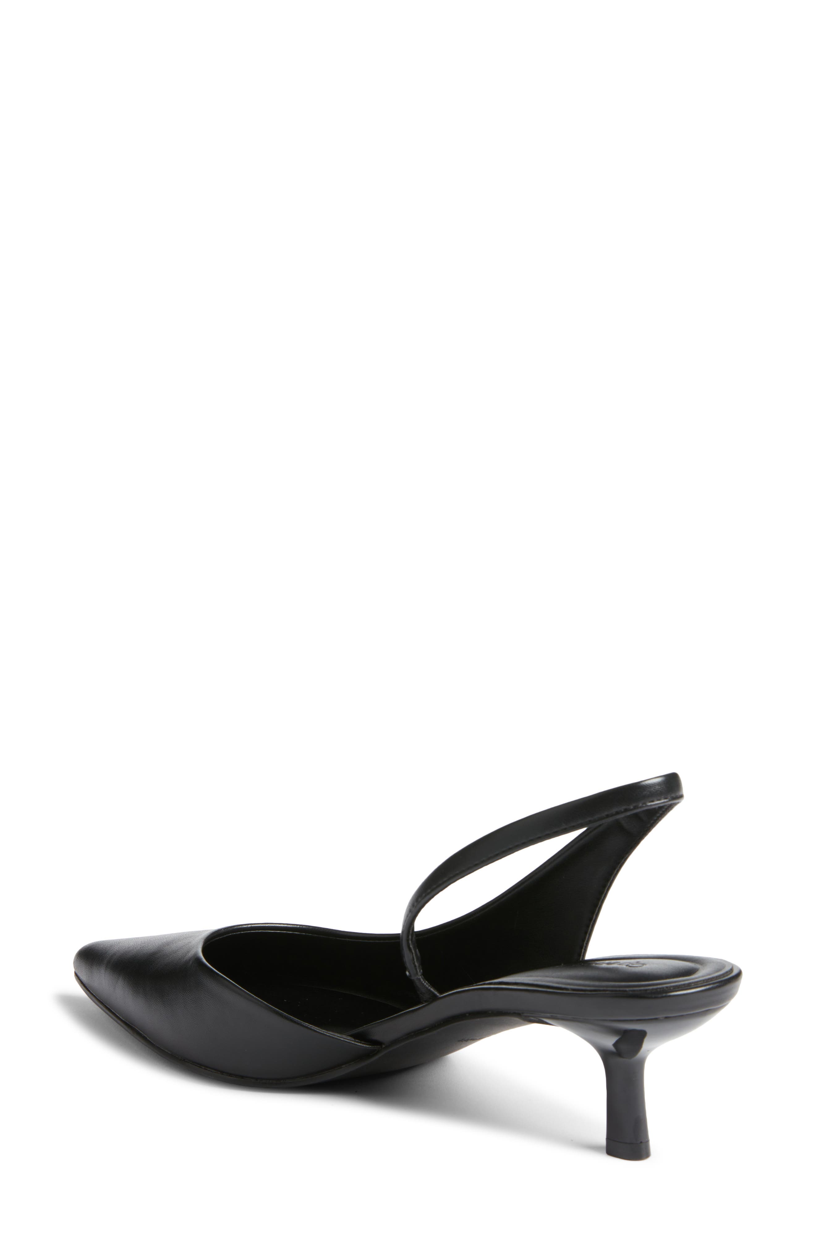 Open Edit Corina Slingback Half d
Orsay Pointed Toe Kitten Heel Pump, Alternate, color, Black