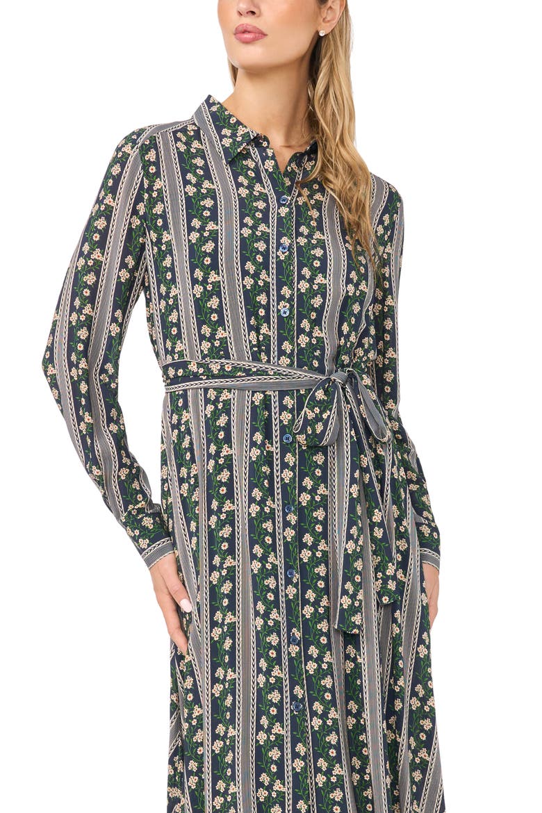 Sloan Long Sleeve Midi Shirtdress, Alternate, color, INDIGO NIGHT