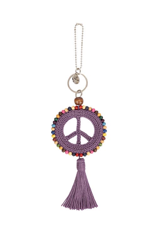 The Sak Yarnicharmz Crochet Peace Dangle